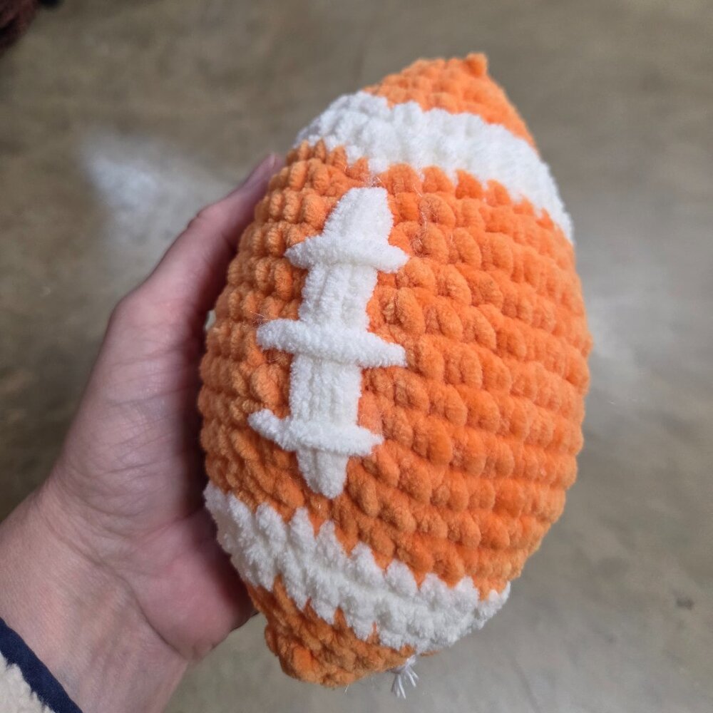 Crochet TN vols plush football